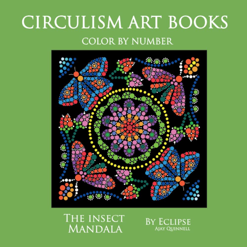 The Insect Mandala - Color by Number Circulism book : Standard paper edition
