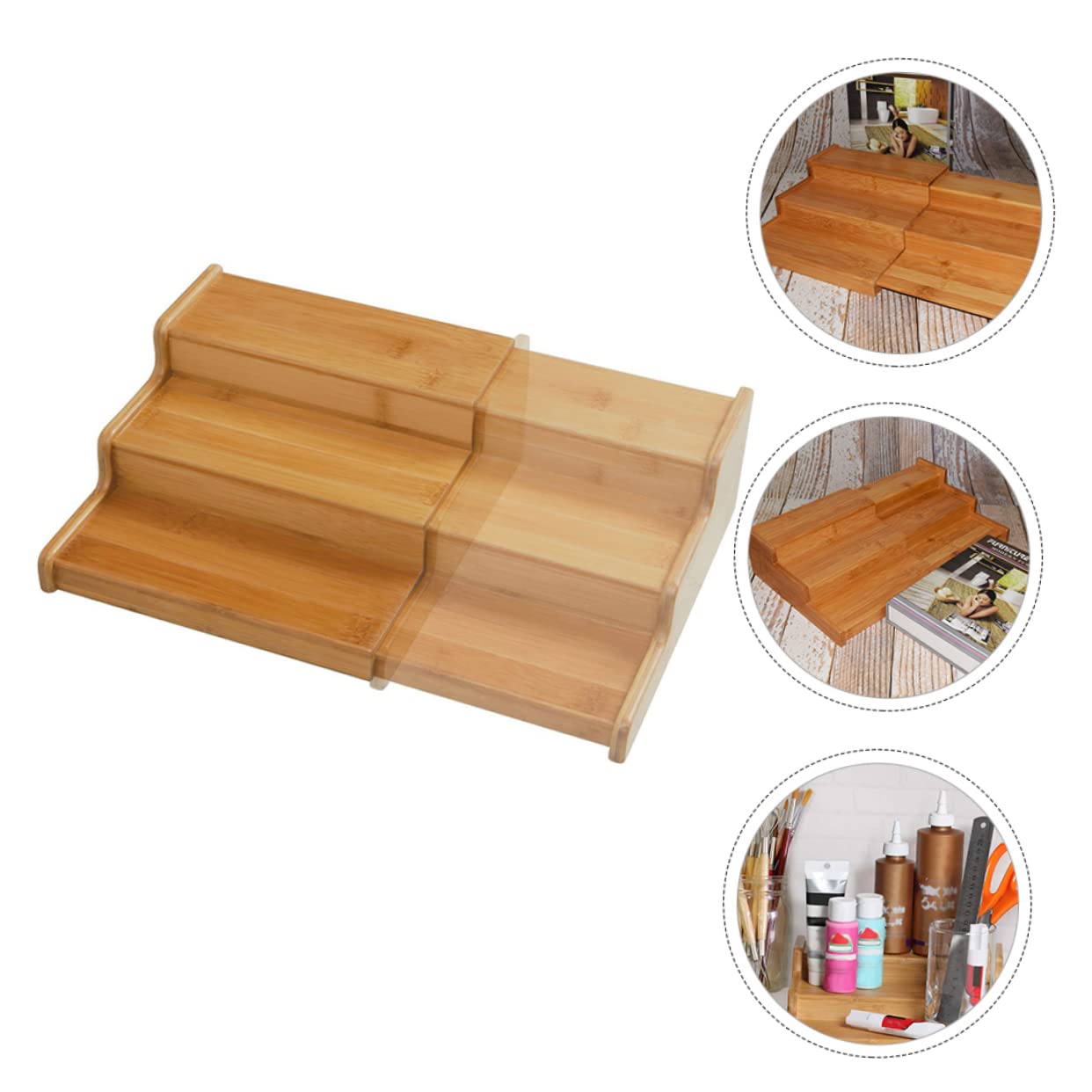 ULTECHNOVO Ausziehbares Gewürzregal Platzsparender Organizer für Küchenschrank und Gewürzgläser Modern für Küche