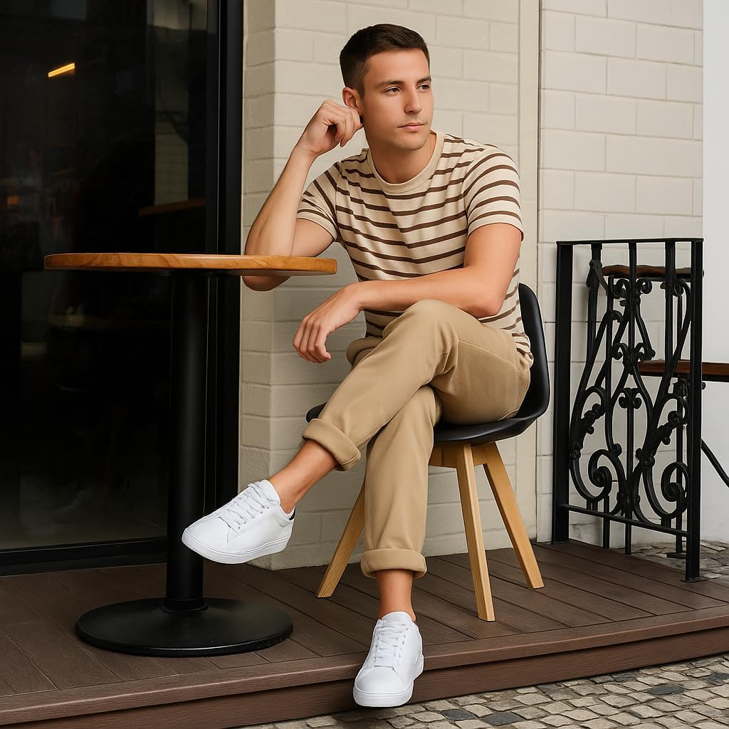 Roche Men’s Invisible Elevator Shoes – Gain 3.15” (8 cm) Height – Genuine Leather Roche – Casual & Sporty Style Sneakers – Inches Taller - Image 3