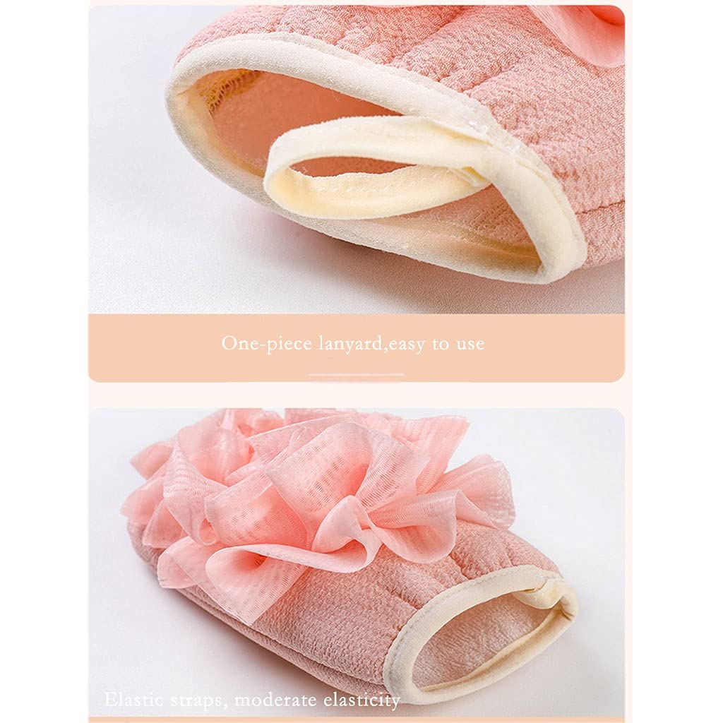 Ręcznik Złuszczający Złuszczające Gąbki Do Kąpieli Rękawiczki Złuszczające Rękawiczki Loofah Gąbka Pod Prysznic Peeling do Ciała Gąbka Pod Prysznic (2 paczki) Rękawiczki Złuszczające (Kolor