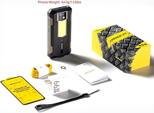 Miniatura 9 de Ulefone Armor 24 - Teléfono celular resistente 2023, 22000mAh, luz de campamento de 1000 lúmenes, 24+256 GB, cámaras duales de 64 MP+64 MP, Android