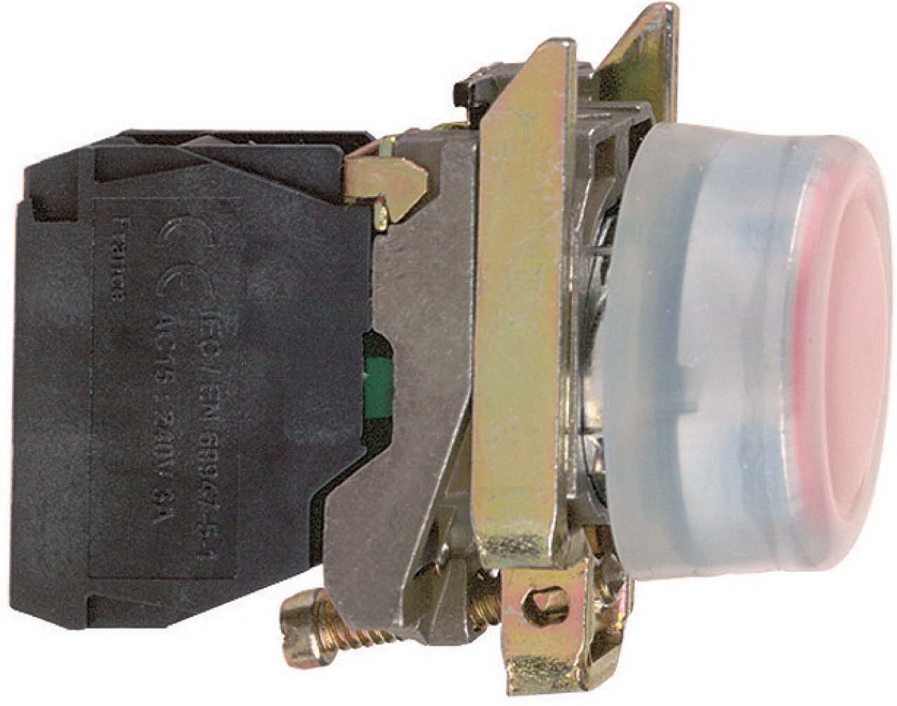 Schneider elec pic - mss 82 03 - Pulsador silicona rojo 110120vac autoextinguible