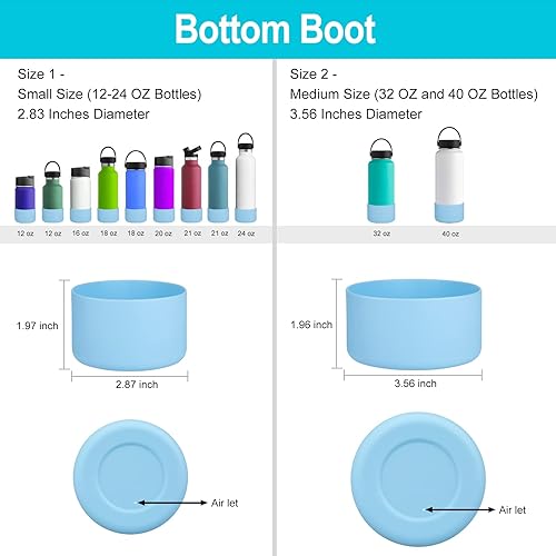 Miniatura 3 de Bota para botella de agua Hydro Flask de 12 a 40 onzasvaso Stanley, botas inferiores para botellas de agua deportivas Hydroflask, funda inferior de