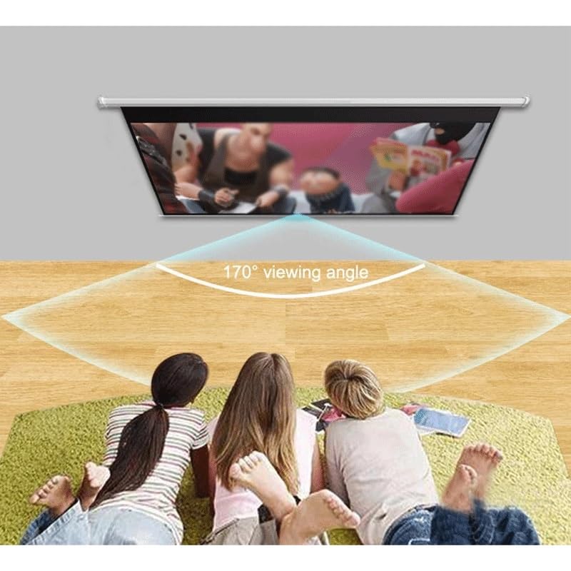 Pantalla manual para proyector 84 pulgadas 16:9 con autolocking miniatura 5