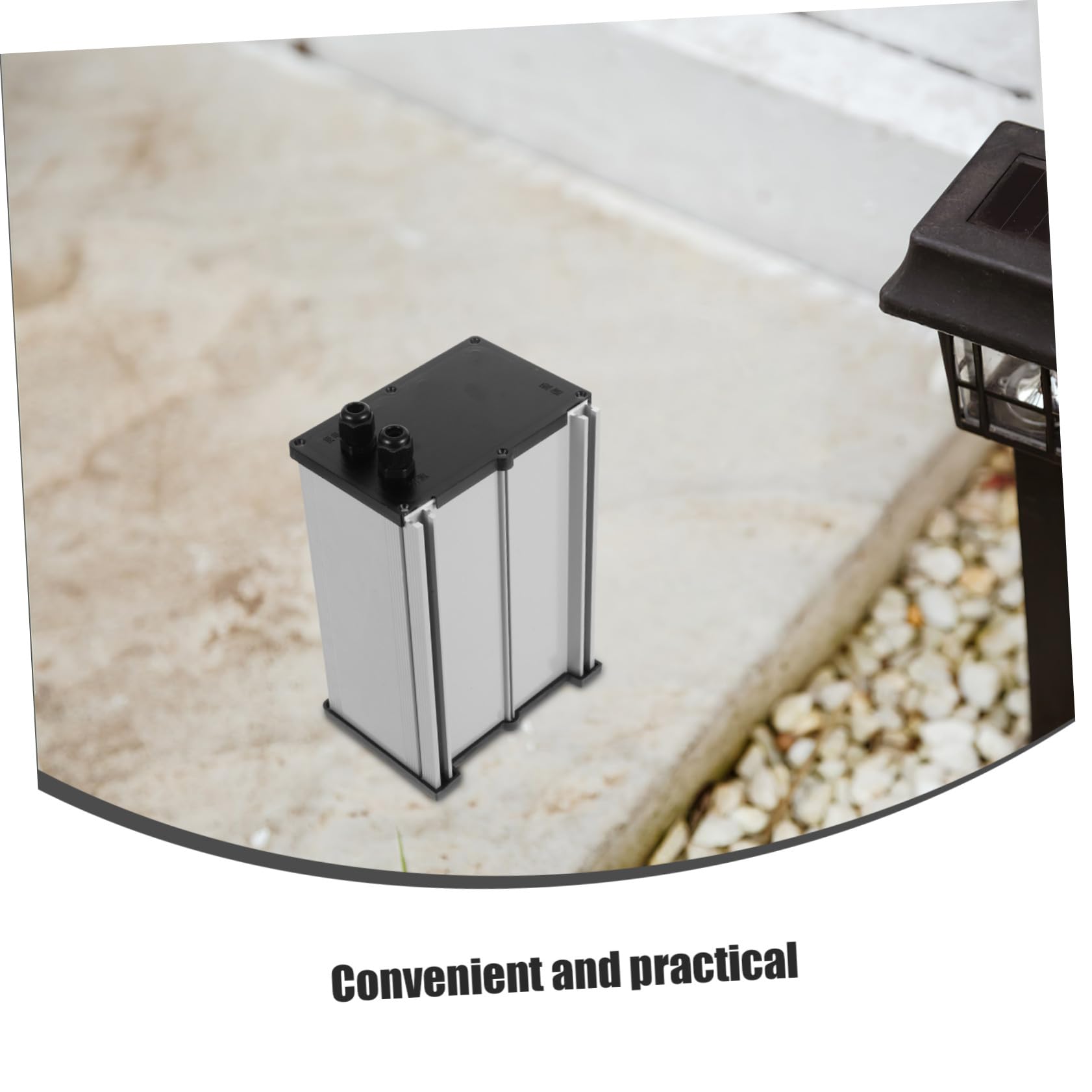 Boîtier Batterie Étanche Robuste avec Couvercle pour Stockage Lithium Boîte Électrique Extérieure pour Éclairage Solaire Protection des Composants