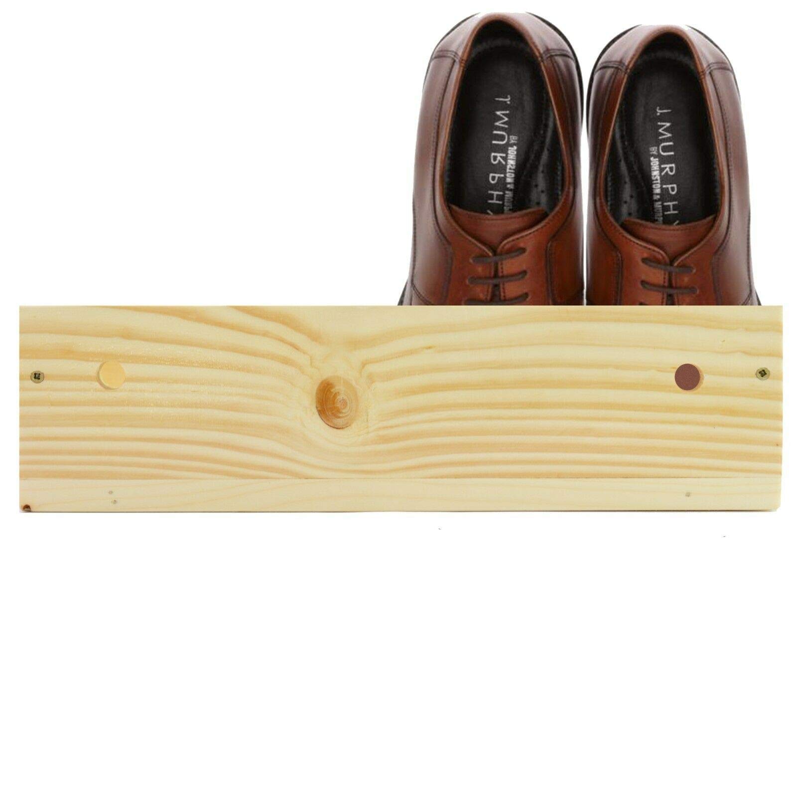Wall Mounted Solid wood pine Shoe rack/Floating shoe organiser 50 x 11 cm