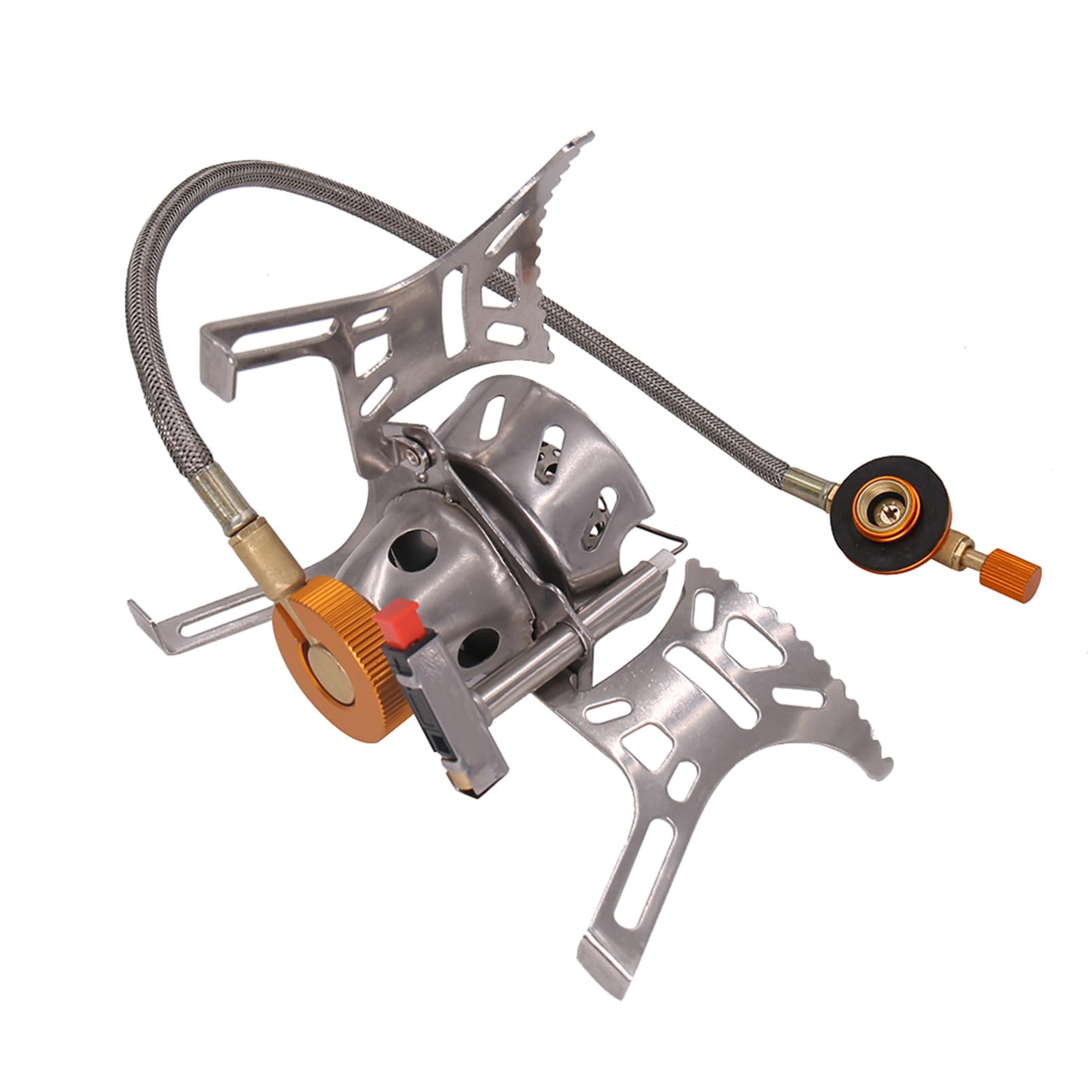 KOMBIUDA 1 Poêle Coupe-Vent Pour L'Extérieur Petit Réchaud De Camping Chauffage De Camping Pour Tentes Gril Portable Pour Camping Brûleur De Cuisson À Gaz Mini Réchaud De Camping