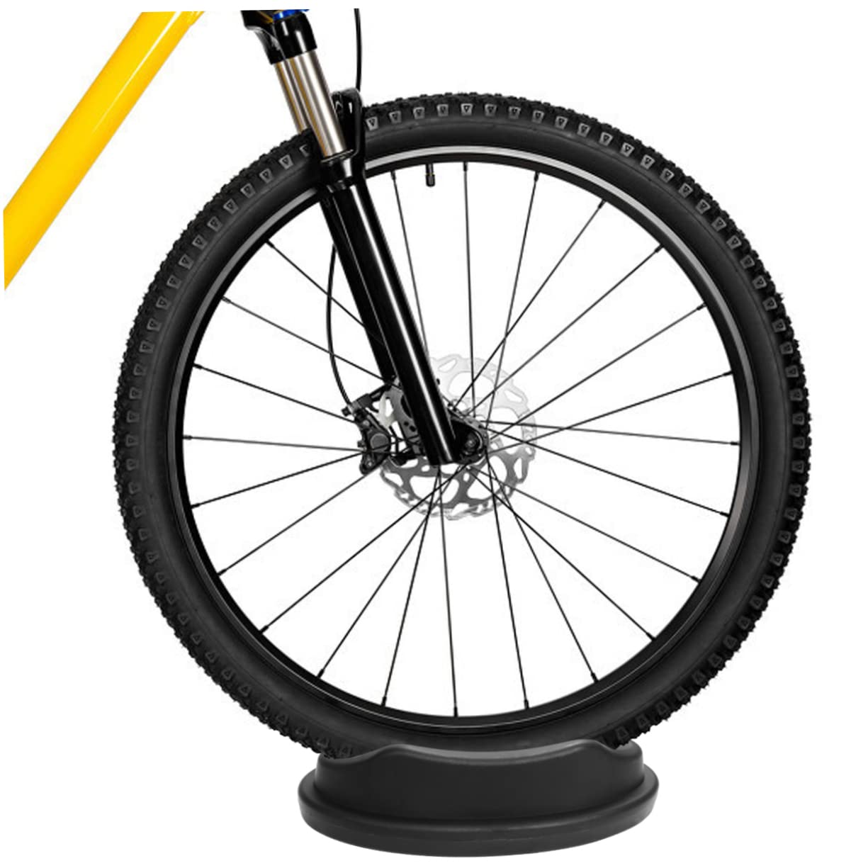 UKCOCO Soporte Estabilizador De Rueda Delantera para Bicicleta De Riser para Entrenamiento Interiores Material Estabilidad Óptima para Manillar Y Rueda Delantera