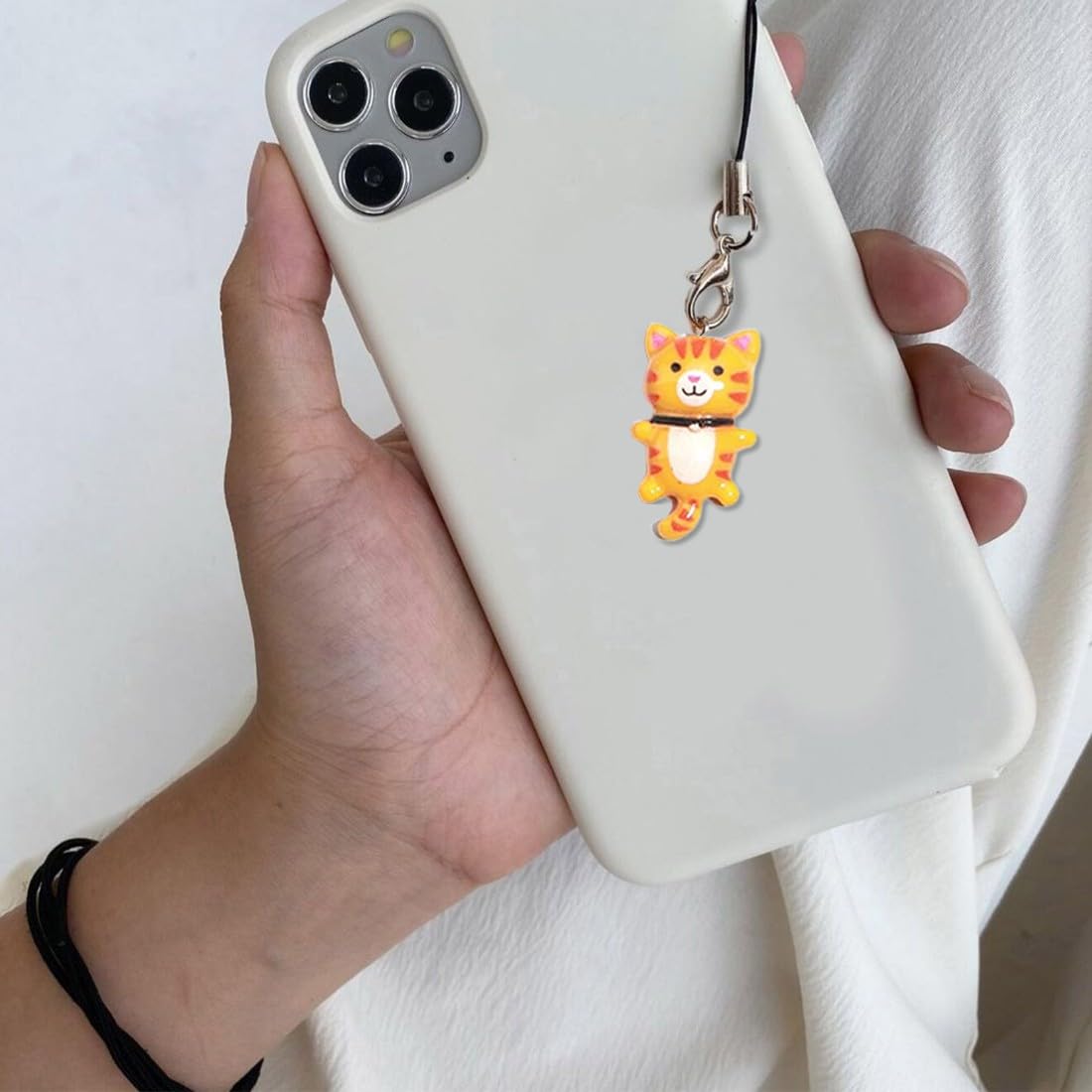 BENECREAT 9PCS Charms per Smartphone con Bacchetta Magica, Simpatico Portachiavi con Cordino per Cordino, Cinturini alla Moda, Cordini Decorativi per Custodie,90~115 mm di Lunghezza
