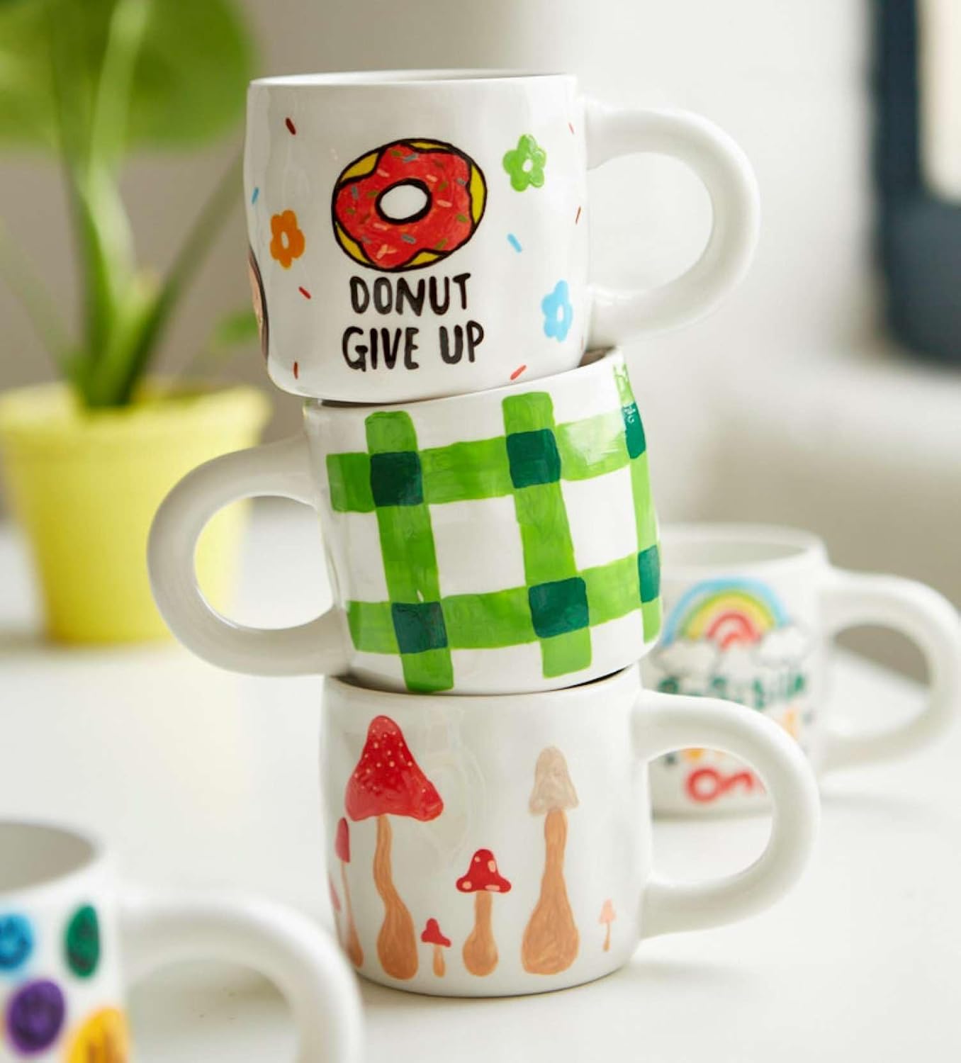 Paintables Paint Your Own Mugキット - 大人用DIYマグペインティングキット大人 【オリジナルシリーズスポックライブロングアンドプロスパーセラミックマグ】