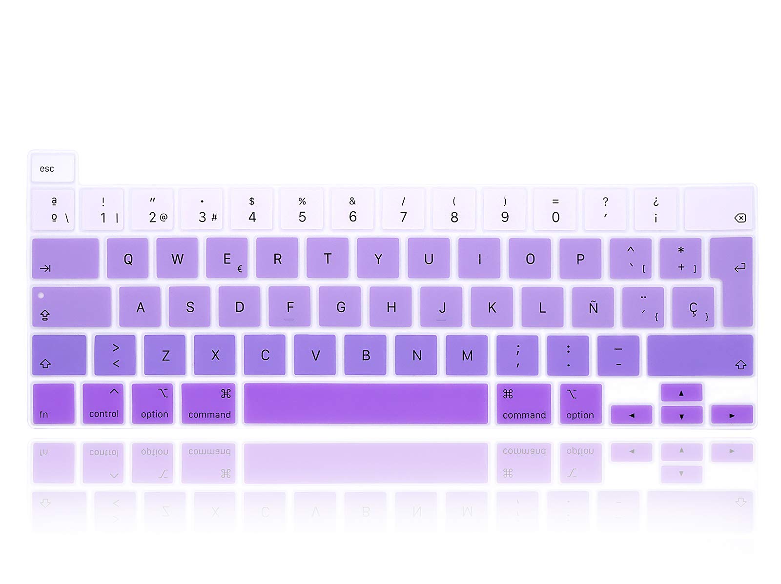 Protège clavier MacBook Pro 13 A2289 imperméable contre les liquides violet - 8
