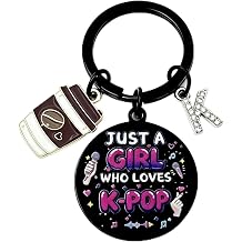 Kpop Gifts For Girls Teen Music Keychain for Women K-pop Gifts For Music Lovers K-Pop Birthday Gift for Kpop Music Fan Singer Merchandise Korea Team Gifts Christmas Graduation Korean-Themed Jewelry