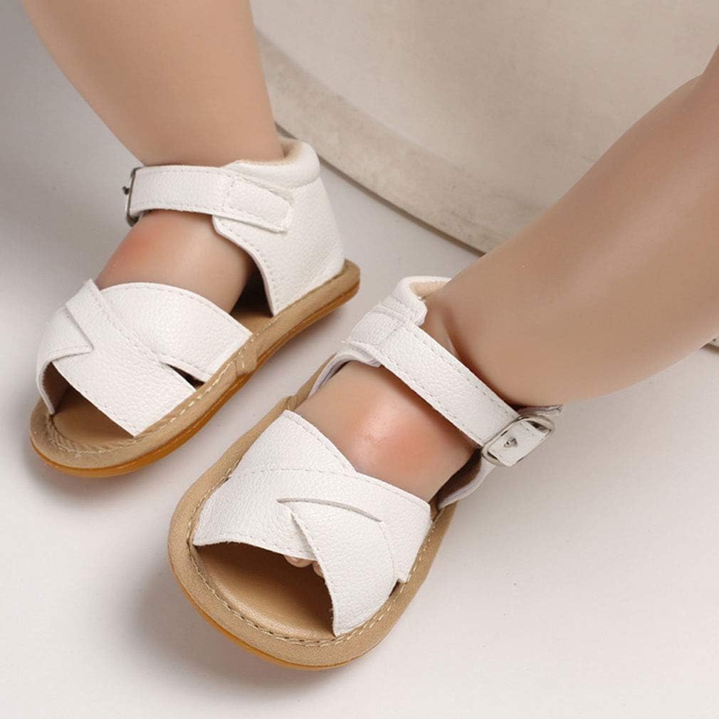  | Infant Baby Girls Sandals Anti-Slip Rubber Sole Toddler First Walker Prewalker Newborn Summer Shoes for Baby Girls | Sandals