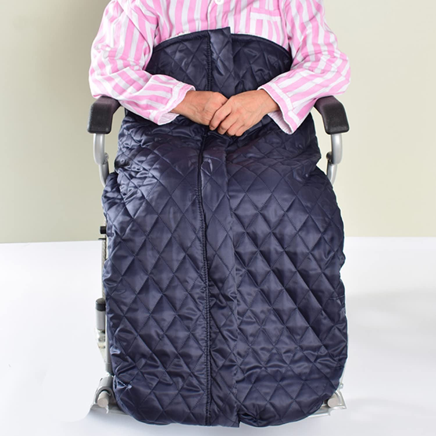 Funda impermeable con forro polar para silla de ruedas, manta cálida para piernas y parte inferior del cuerpo, tamaño adulto, lavable a máquina