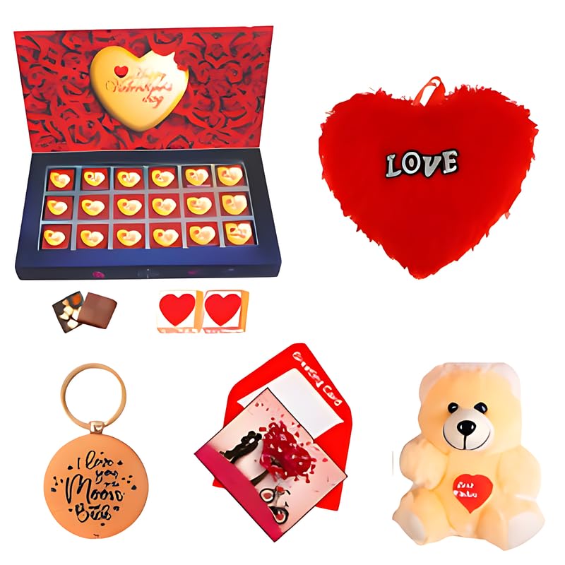 “Rich Chocolate Truffles & Bars Gift Box – A Sweet Surprise for Chocolate Aficionados” (18PC COMBO)-image-4