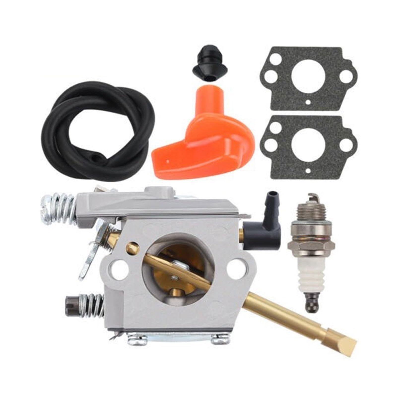 Carburateur débroussailleuse Stihl FS48 FS52 FS66 compatible Walbro WT-45-1 avec kit d'alimentation