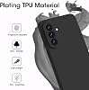 Kukiwhy Silicone Case with 1 Lanyard Thin Slim Case with Microfibre Inner Lining for Samsung Galaxy A57 All-Round Protection with Scratch-Resistant Protective Case Black