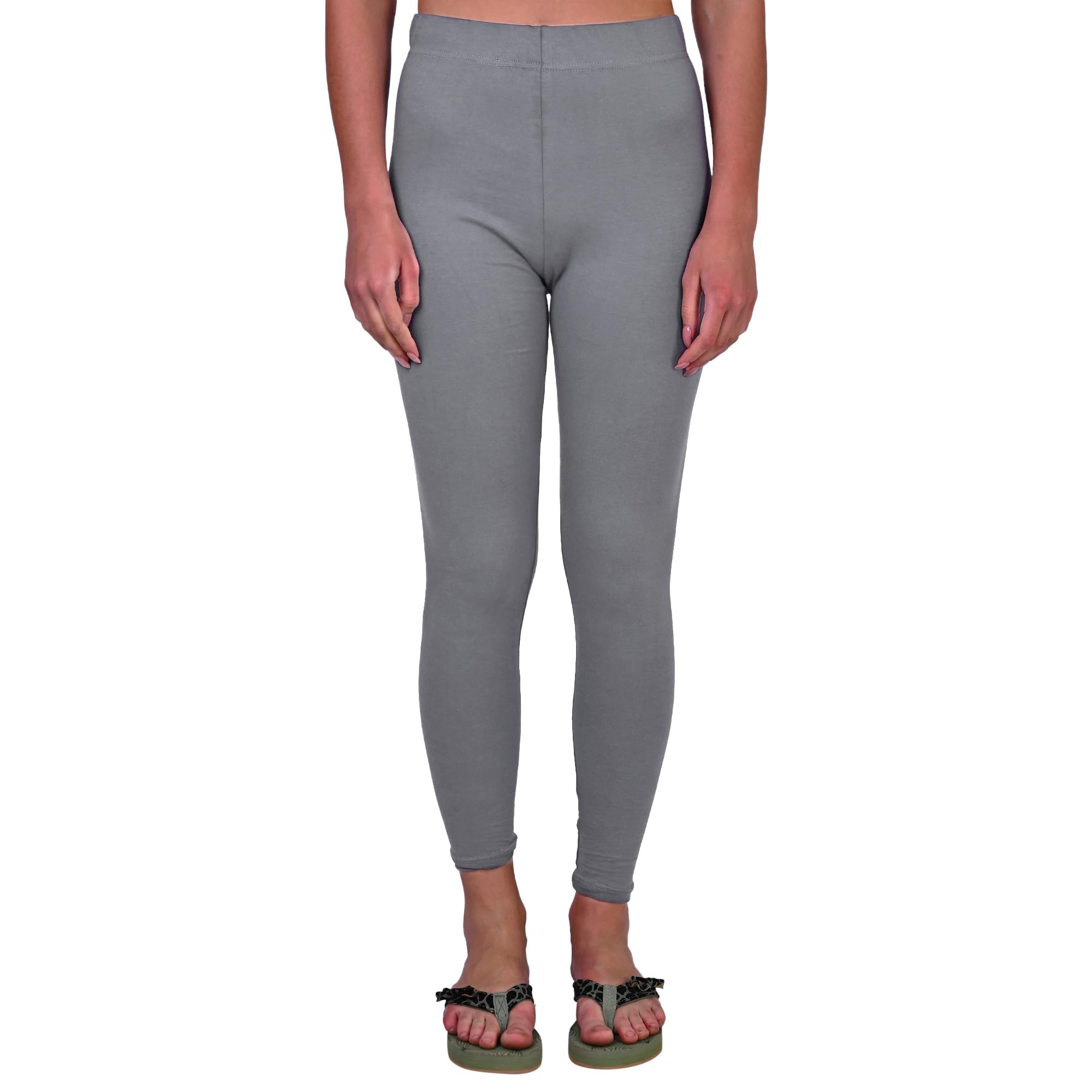 rocksy Tailored Cut & Skinny Fit Solid Stretchable Cotton Leggings for Women Ankle Length with Ultrasoft Wide Elastic Waistband |Comfortable Ankle Length Leggings |Fashionwear|-picture-11