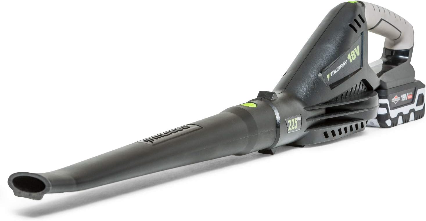 Murray 18V Lithium-Ion Leaf Blower Kit IQ18LBK, Powered by Briggs & Stratton, Including 5Ah Battery and Charger, 225 km/h Air Velocity, 5 Years Warranty