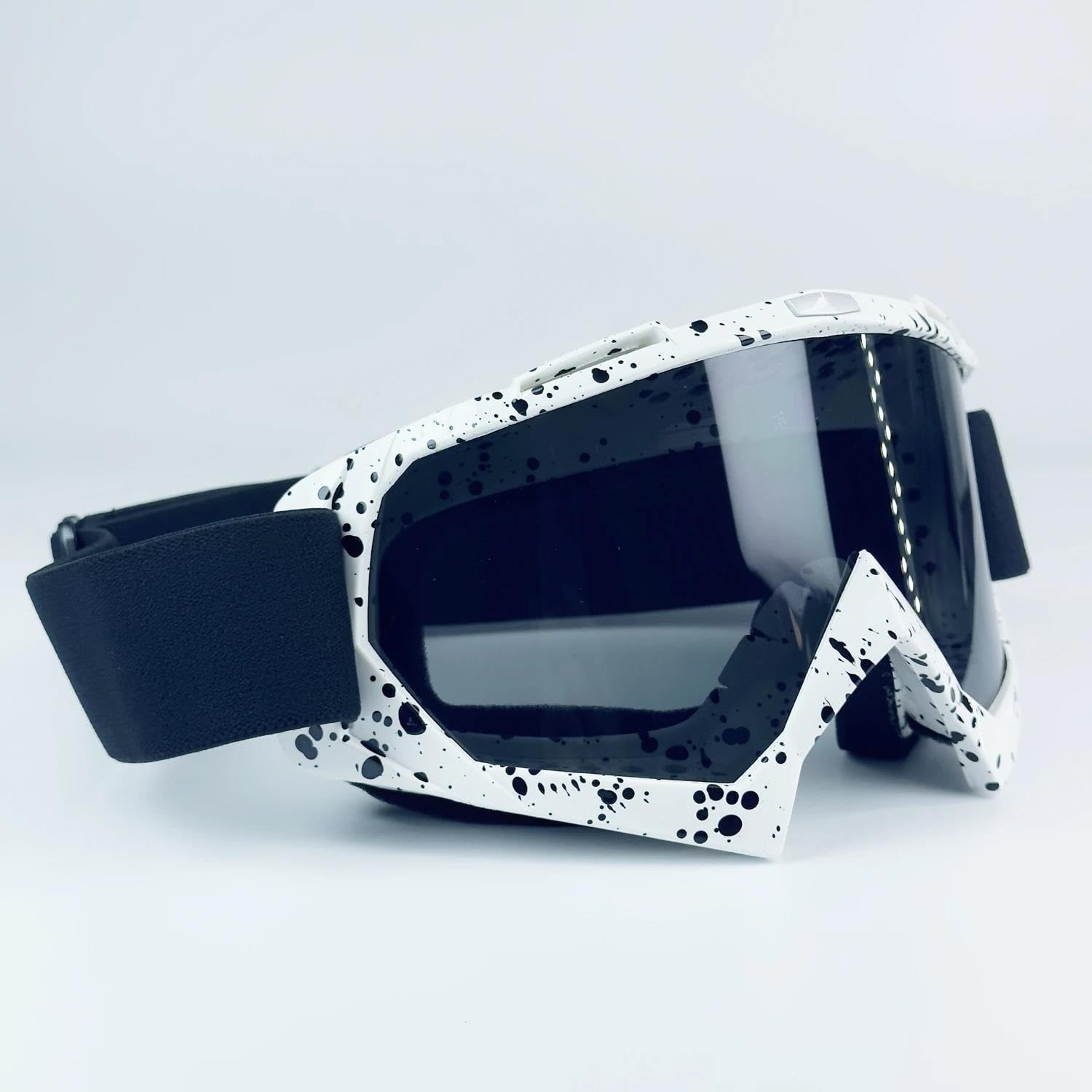 Gafas de moto todoterreno con correas desmontables para deportes al aire libre, a prueba de viento, para bicicleta de montaña y carreras todoterreno.(BKS-CLEAR)