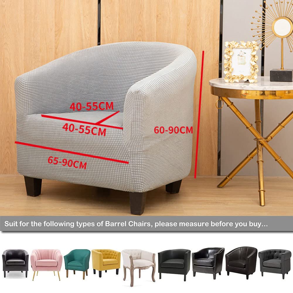 Funda Elástica Para Sillón Chesterfield De 1 Plaza - 2 Piezas, Antideslizante, Color Gris Oscuro, Fácil De Lavar