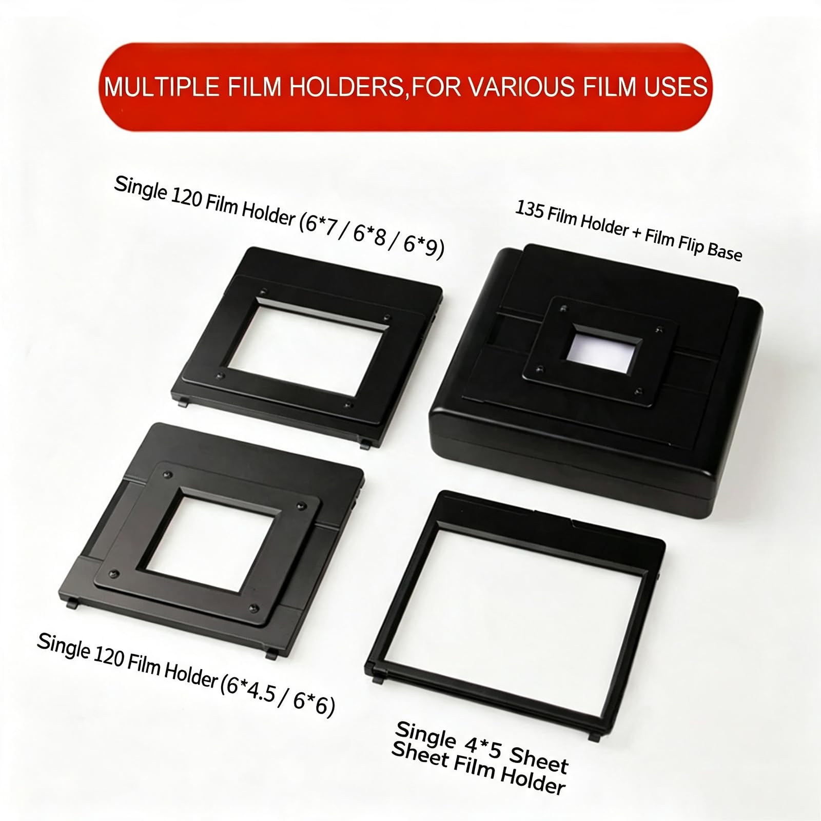 Scanner De Films Mobile, Kit Adaptateur De Numérisation De Diapositives, Boîte À Lumière LED, avec Porte-Films 35 Mm, 120 Et 4x5, pour La Conversion De Négatifs Dappareils Photo Reflex