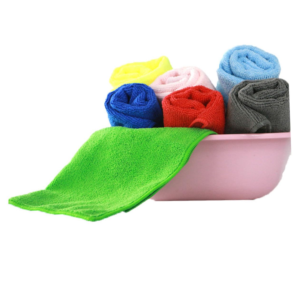 12 Piezas Unidades Paños de Microfibra para Limpieza Alta Absorción y Desengrasante Toallas para Cocina Azul Reutilizables y Fáciles de Lavar