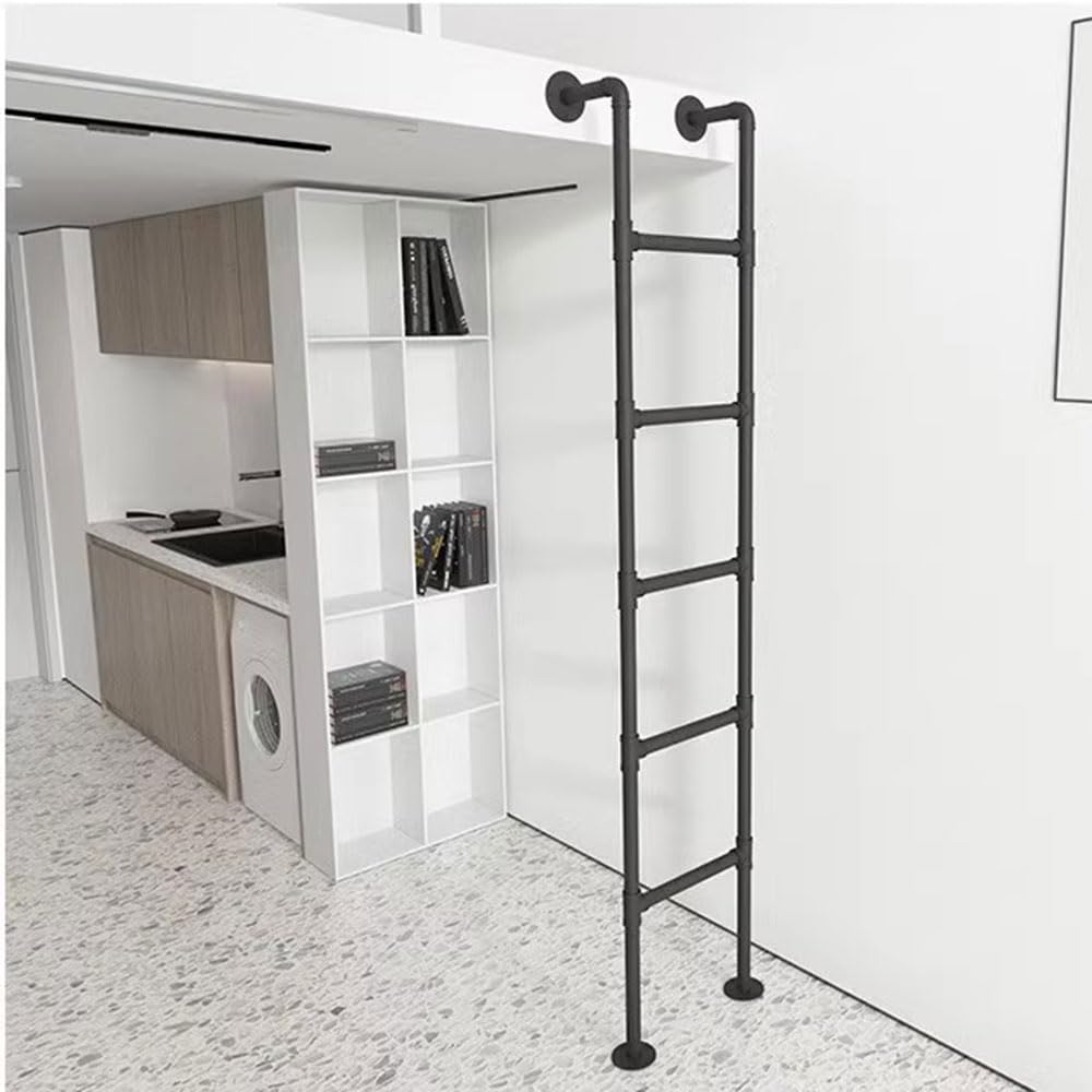 Escalera para ventana de sótano y garaje de 140 cm con soporte de 330 lb