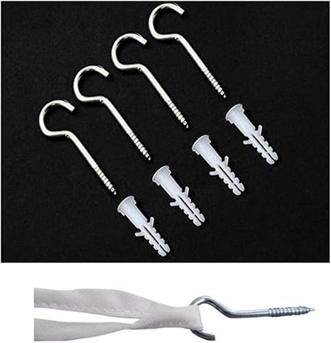 Miniatura 5 de MorroMorn 4 entradas Mosquitera colgante Canopy  Extra grande fácil instalación para cama hogar y viajes, malla cuadrada 380 (negro)