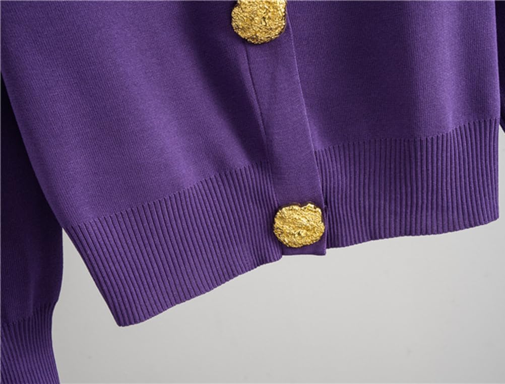 [BSXDIKJZ] 女性用2点セット 長袖ボタンダウンカーディガン ロングスカート ラウンジニットセーターセット