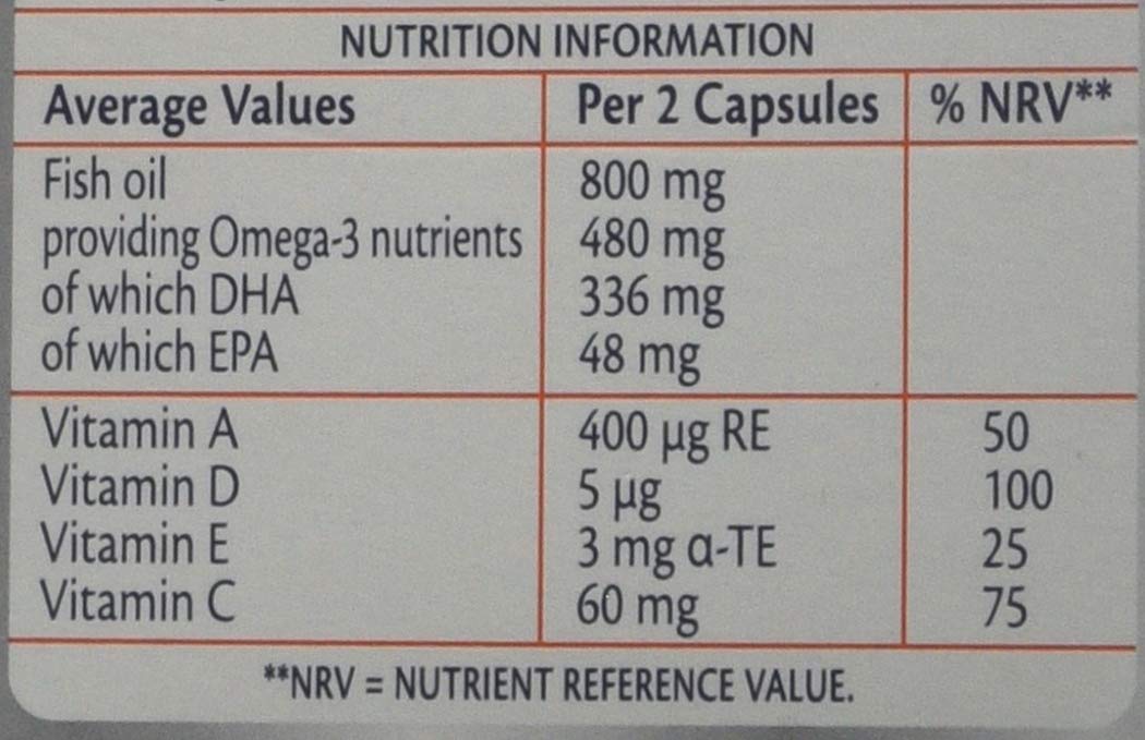 Haliborange Teens Omega3 DHA Brain Support Orange Chewable Capsules 30