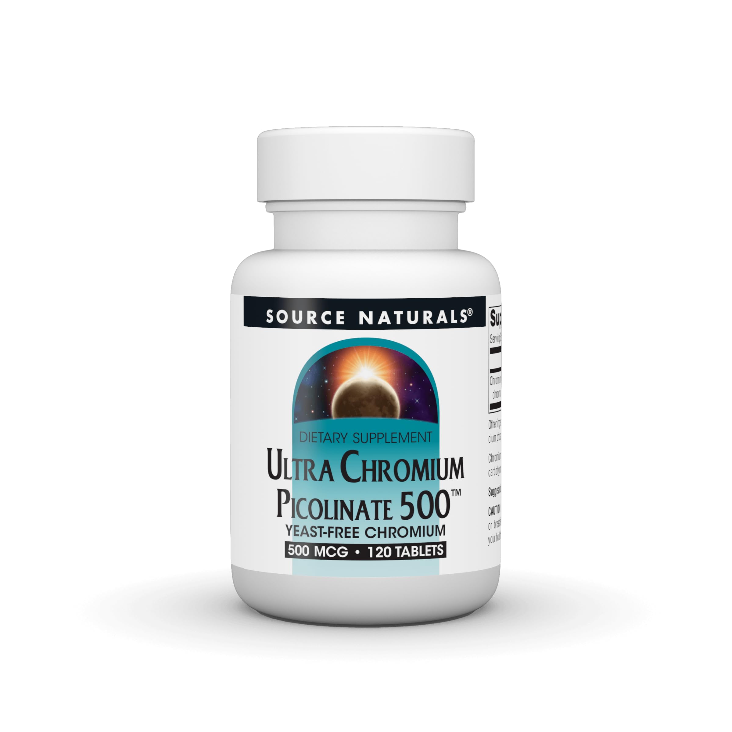 Source Naturals Ultra Chromium Picolinate, 500 mcg - 120 Vegetarian Tabs