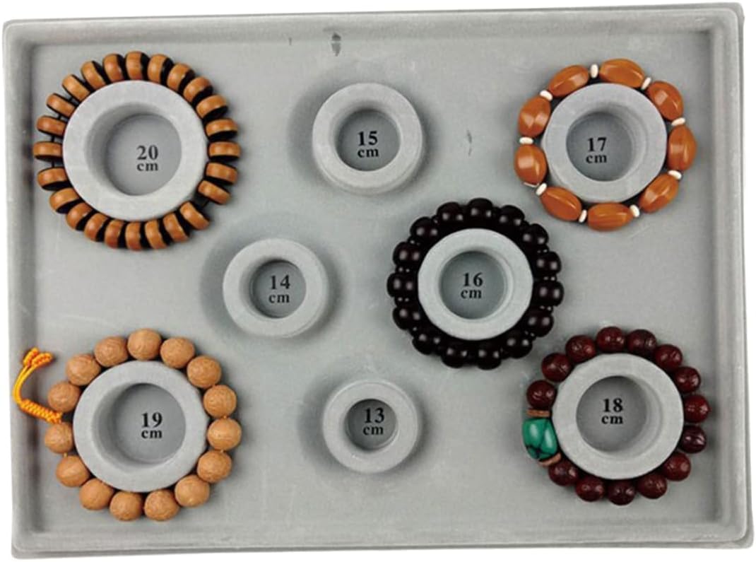 STOBOK 2pcs Jewelry Tray Bead Tray for DIY Charm for Necklace Making Jewelry Bead Design Board Bracelet Design