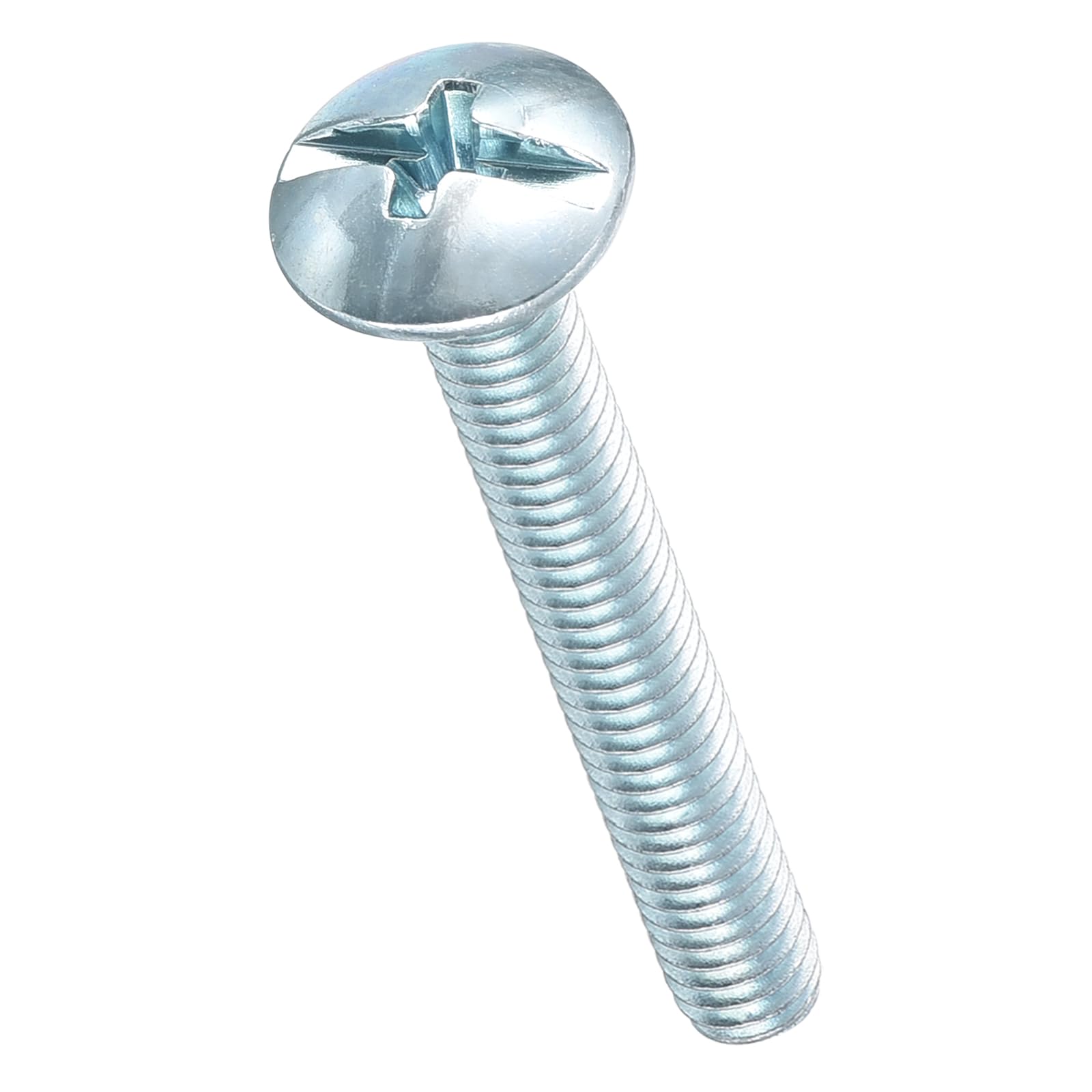 METALLIXITY Machine Screws Phillips Combo Head(#8-32x1-3/8") 100Pcs, Carbon Steel Round Head Cross Drive Furniture Bolts