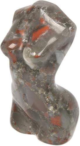 Miniatura 2 de Justinstones Piedra de sangre africana de cristal curativo modelo de diosa tallada a mano cuerpo femenino cuarzo belleza hogar oficina decoración 2