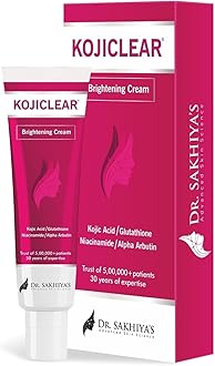 Kojiclear Face Cream with Kojic Acid, Glutathione, Niacinamide, and Alpha Arbutin, Helps in Dark Spot and Tan for Men and Women (20gm Pack of 1)