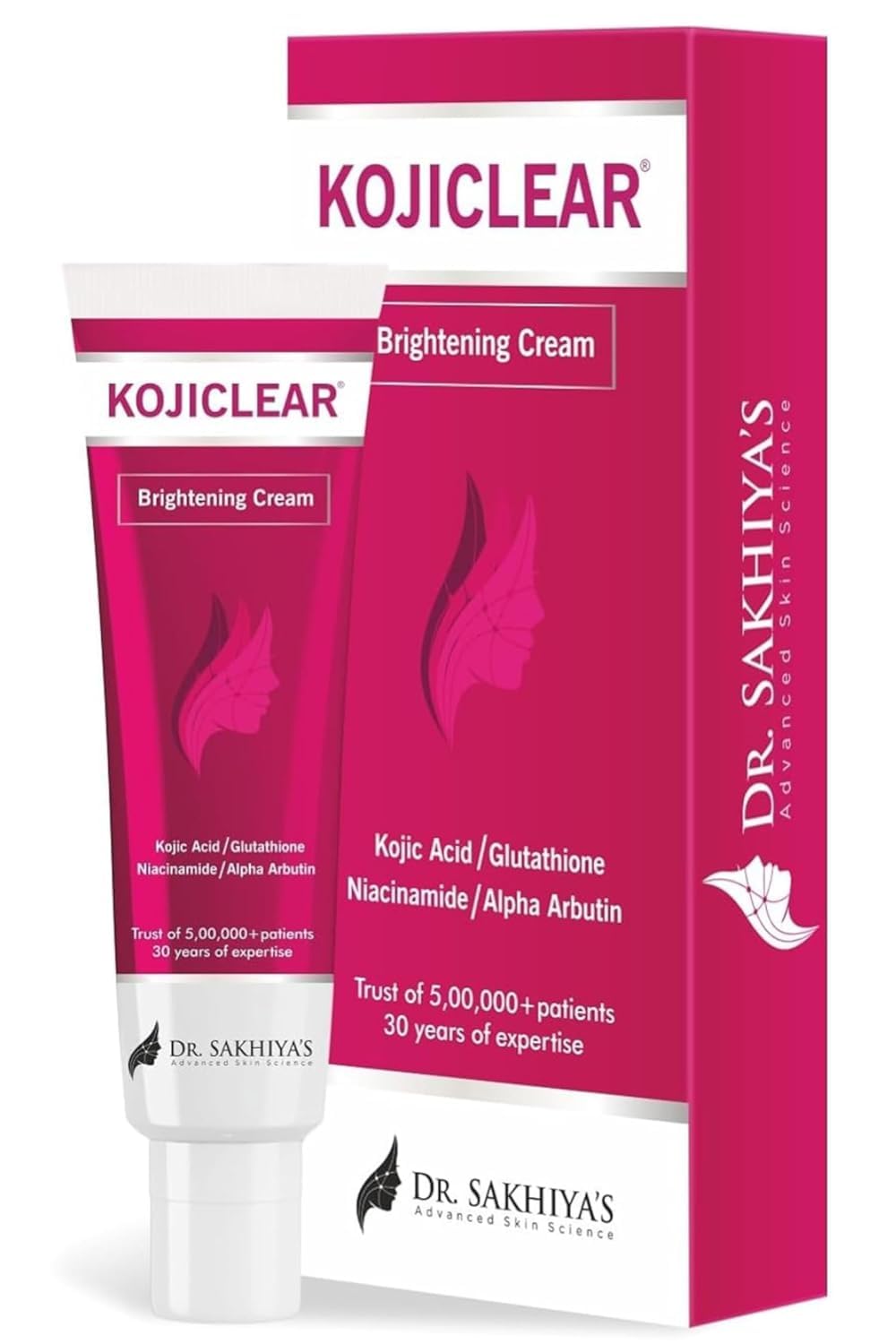 Kojiclear Face Cream with Kojic Acid, Glutathione, Niacinamide, and Alpha Arbutin, Helps in Dark Spot and Tan for Men and Women (20gm Pack of 1)