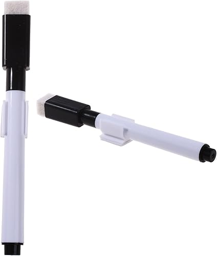 Miniatura 4 de BLUECELL Paquete de 50 clips adhesivos para bolígrafo de color blanco para pegar en tablero blanco, escritorio, coche