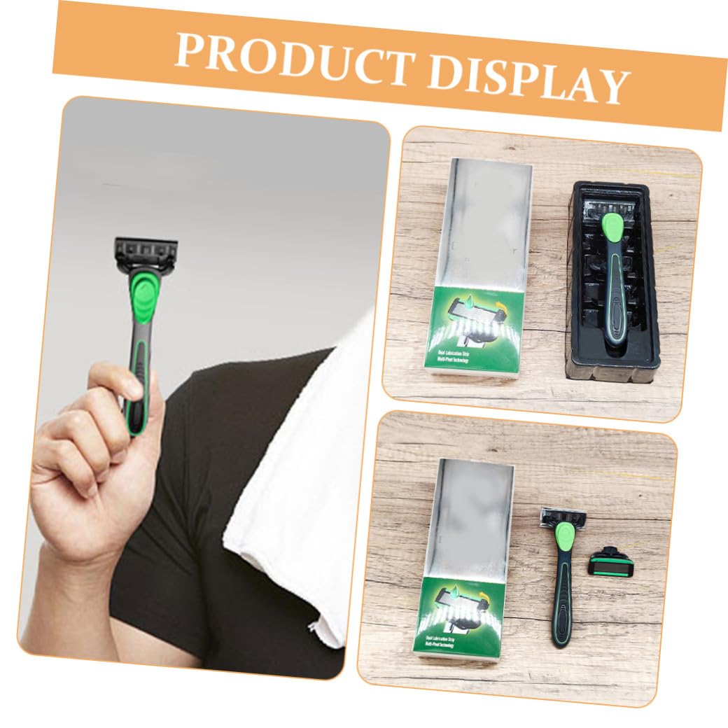 Ipetboom Ergonomic Rubber Handle Razor 7-layer Safety Razor Men's Shaving Kit Shave Kit Hair Shaver