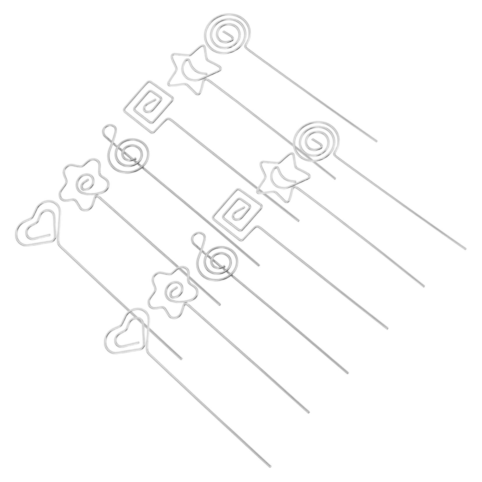 FUNOMOCYA 12Pcs Memo Holder Clips Stylish Note Holders for Office Home Desk DIY Paper Clips for Organizing Receipts and Reminders Modern Minimalist Design