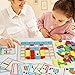 120 Pieces of Elderly Wooden Matching Puzzle Games, Classic Geometric Shape Toys for Kindergarten Education of Adult Dementia Patients, Suitable for Children Aged 4-8, Shape Puzzle Memory Games