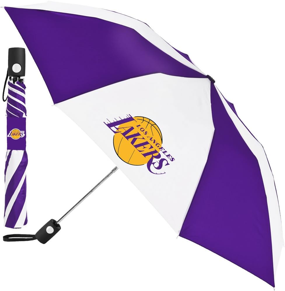 McArthur Totes NBA Auto Fold 42” Umbrella Los Angeles Lakers