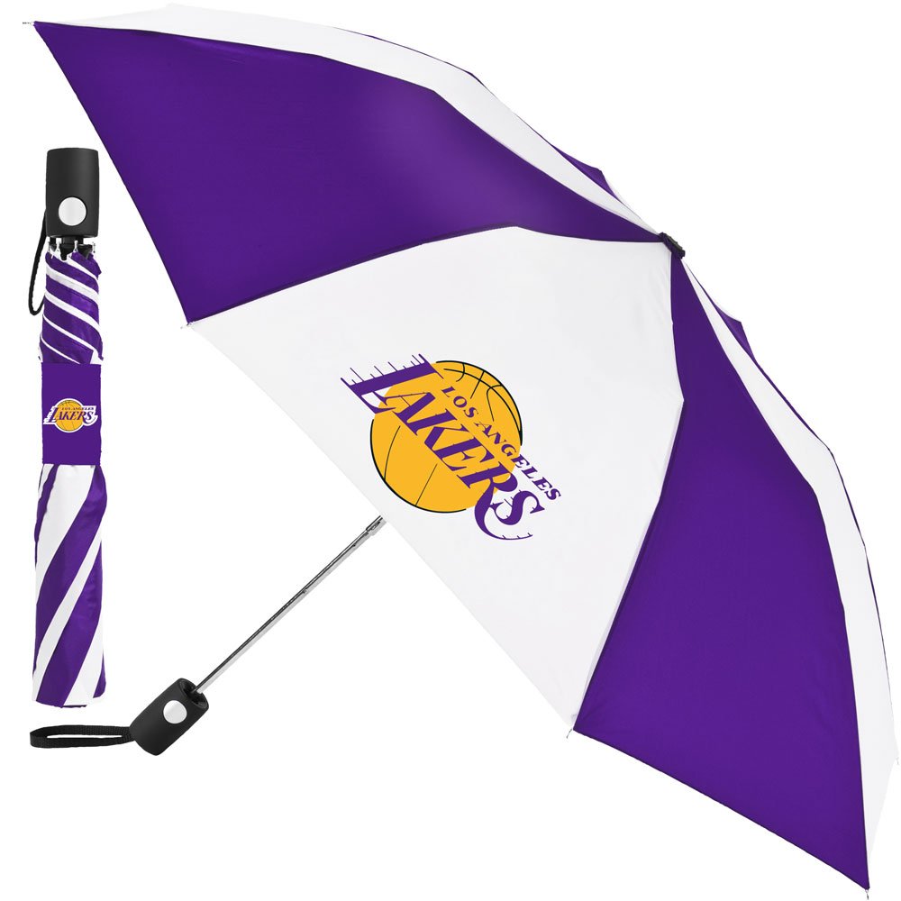 McArthur Totes NBA Auto Fold 42” Umbrella Los Angeles Lakers