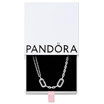 PANDORA ME Collana a doppia maglia in argento Sterling, 45