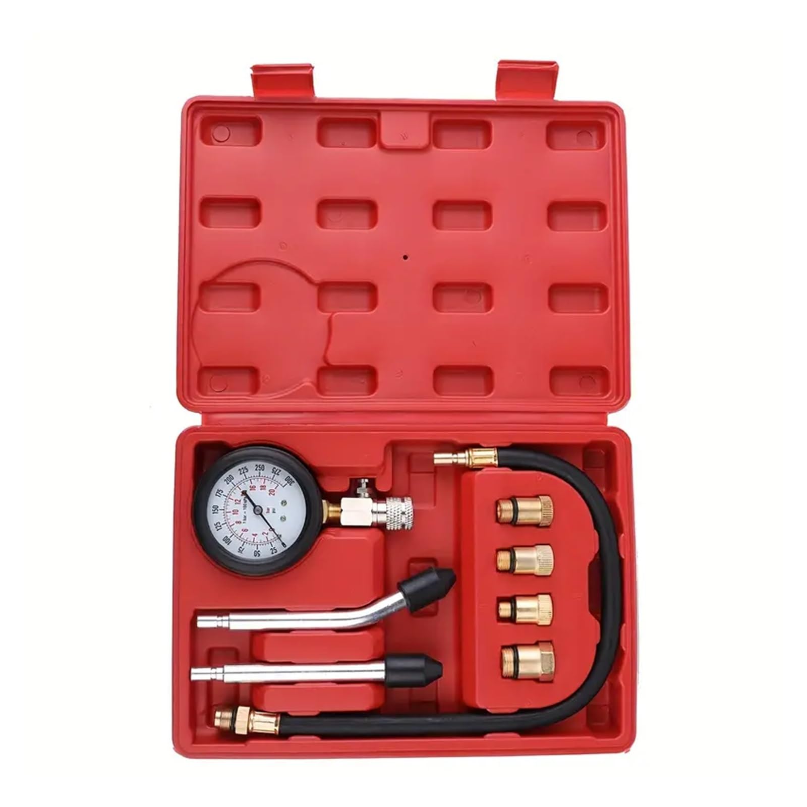 Tester Compressione Motori WiMas - Manometro Per Benzina/Gas, Con 4 Filettature E Custodia - Foto 10