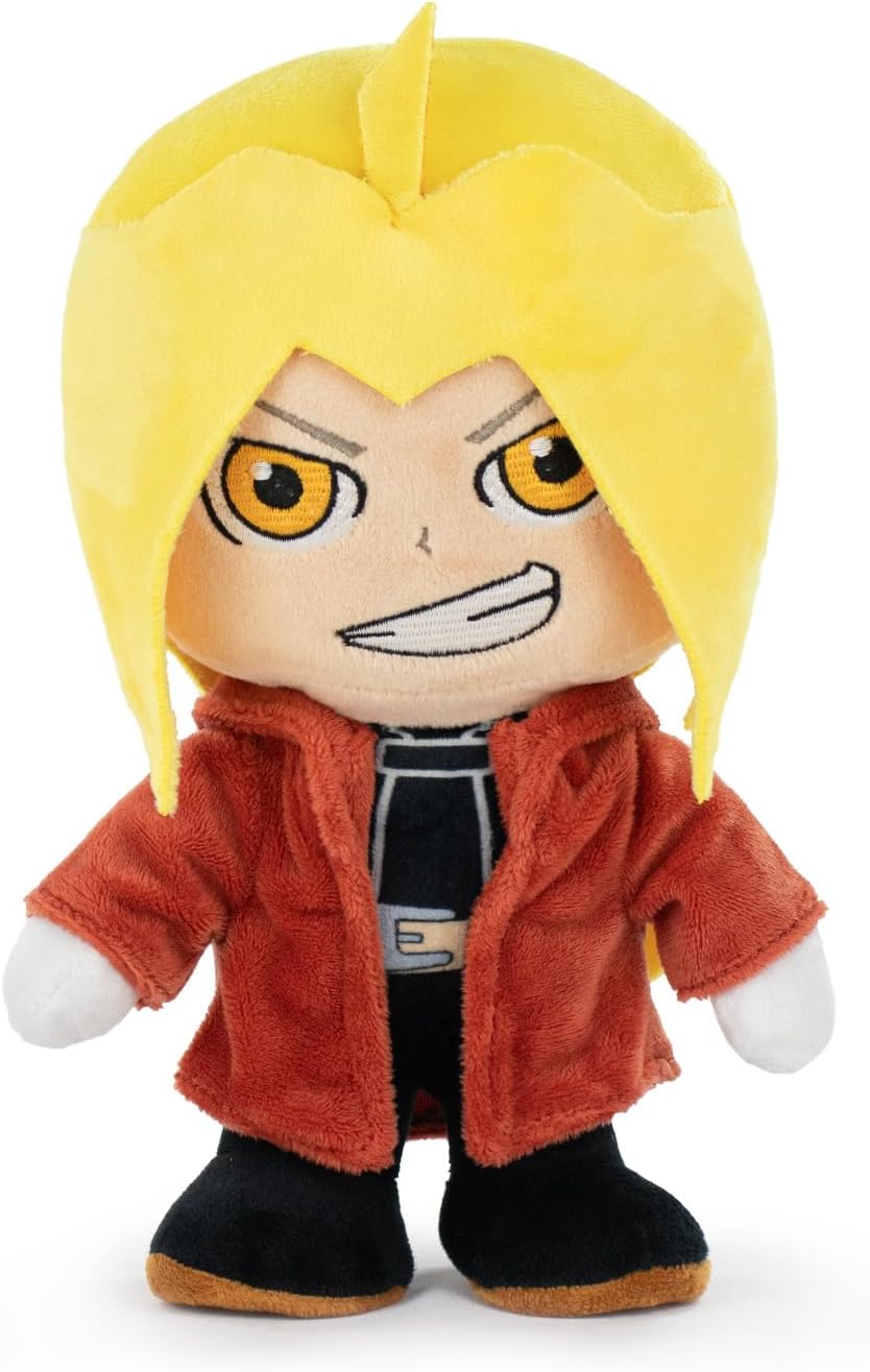 Barrado Fullmetal Alchemist Plush Characters - 26 cm - Edward, Alphonse - Super Soft Quality (Edward)