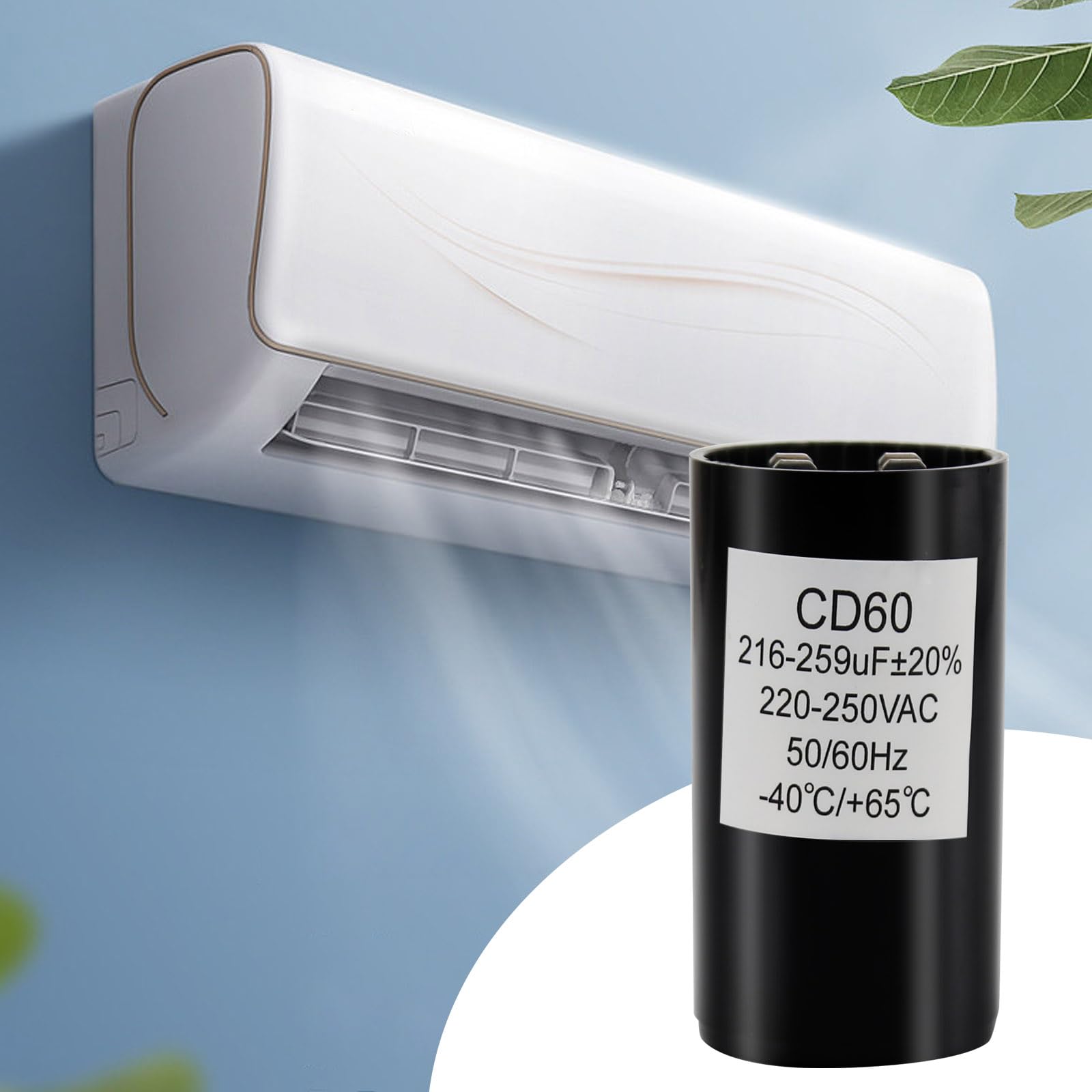 HQRP Startkondensator 216-259uF / 220-250V AC – C Produktbild-Vorschau 4