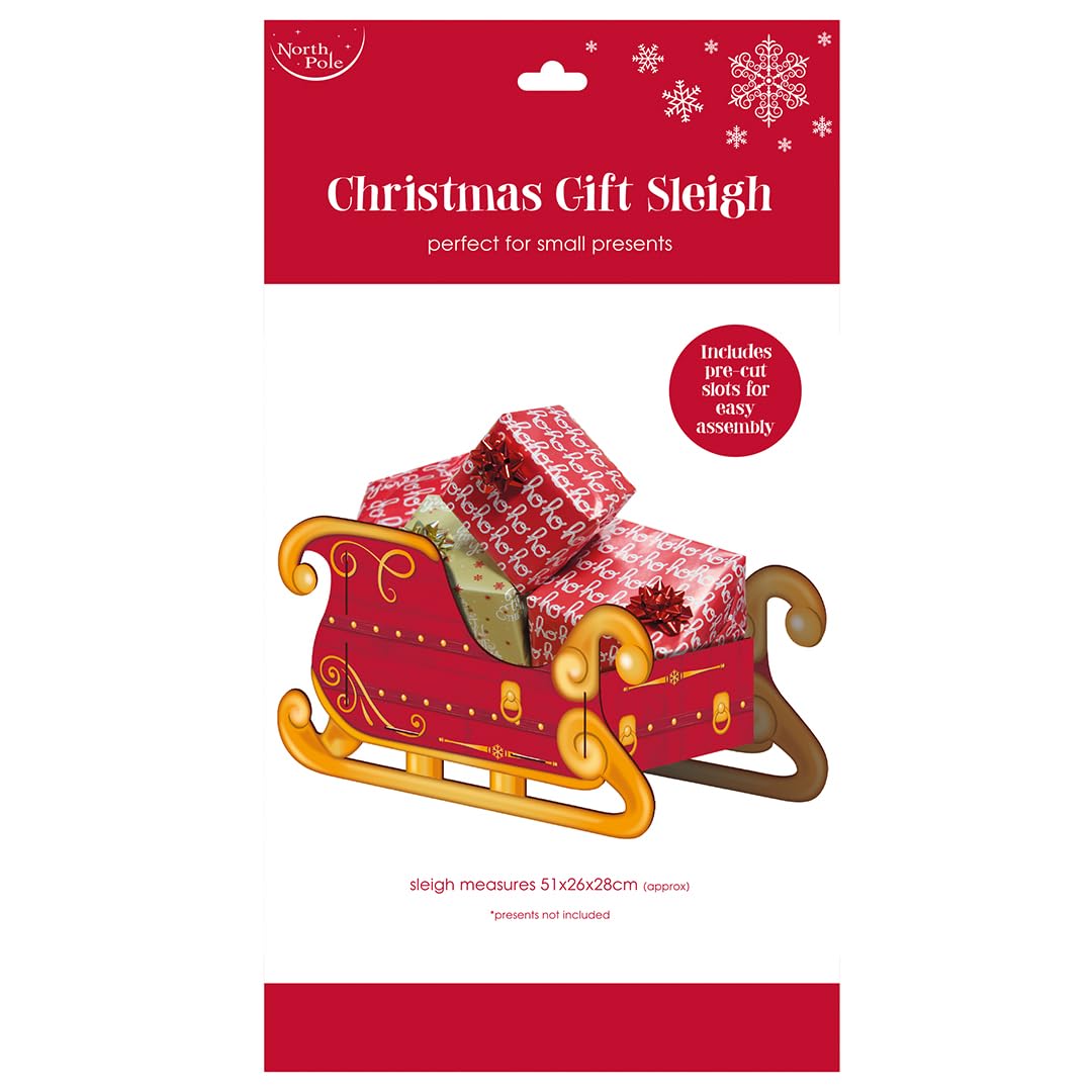 Eurowrap Santa's Sleigh Holder 54Cm