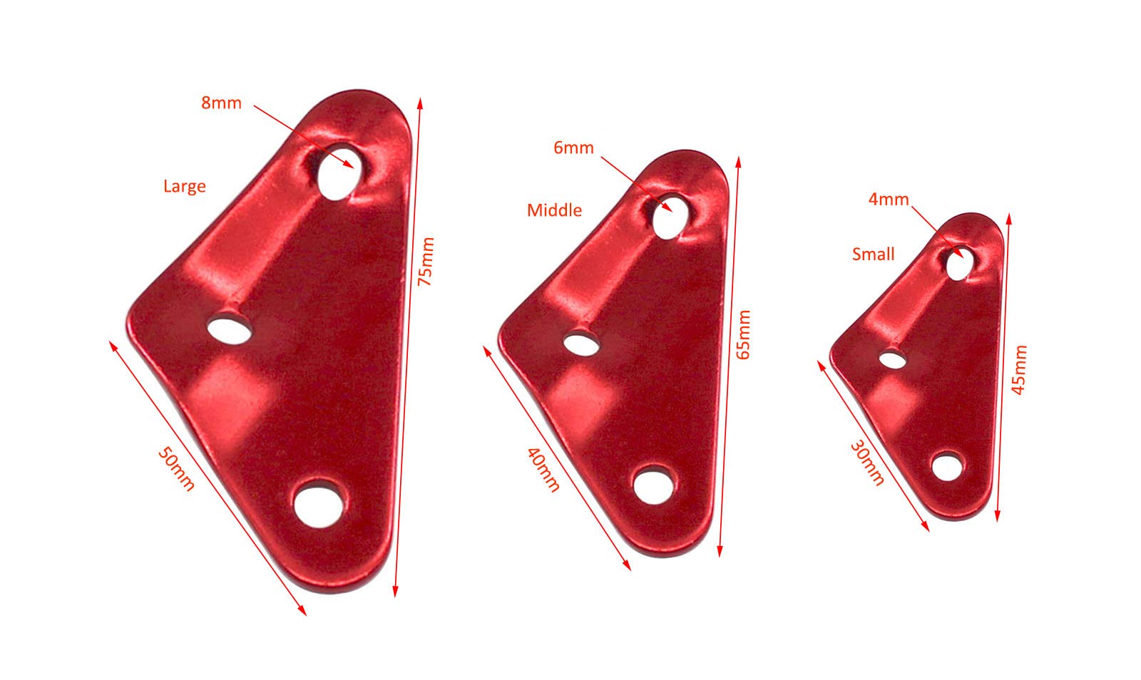 Aluminum Alloy Tent Tensioners Super Light Strong Guyline Cord Rope Adjuster Rope Buckle for Hiking Camping Backpacking Large Red Pack of 12