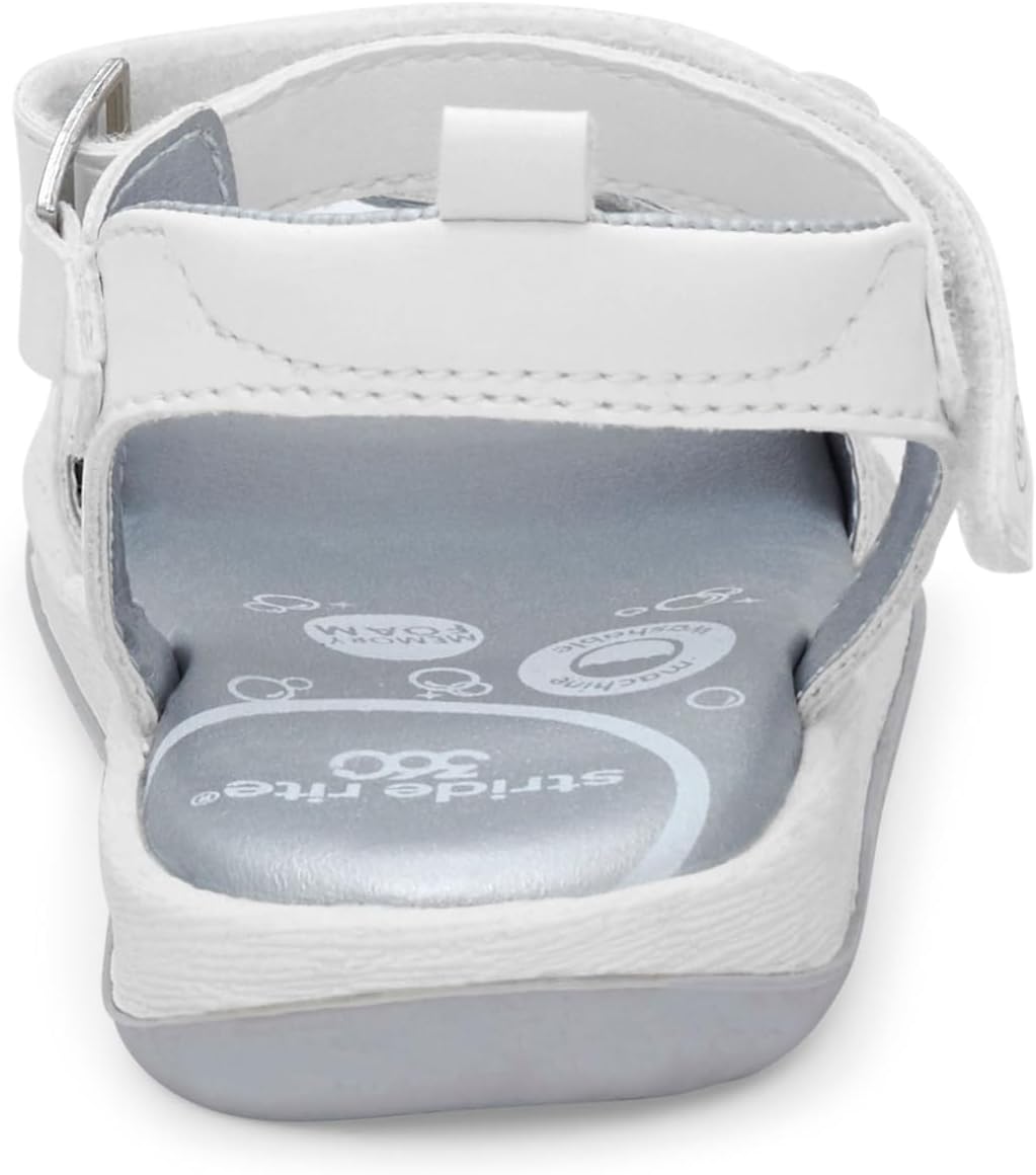 Stride Rite Girl's Delilah (Toddler/Little Kid) White 13 Little Kid M